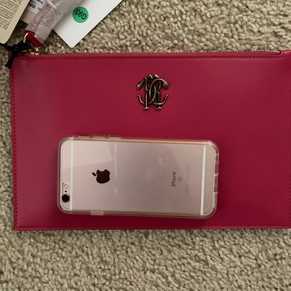 HOLIDAY SALE 🆕💯AUTHENTIC ROBERTO CAVALLI WRISTLET BAG 🔥❤️ - Picture 5 of 6